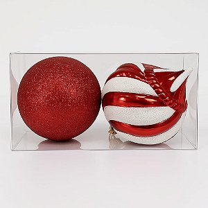 BOLA DE NATAL 12CM C/2