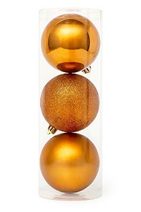 BOLA NATALINA 10CM ESCARLATE