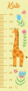 Régua De Crescimento Girafa (Personalize o nome)