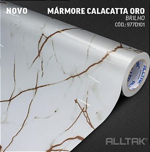 Papel De Parede Marmore Calacatta Oro 1,22m