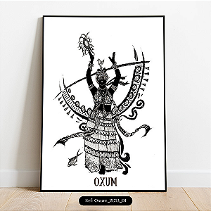 Quadro Coleção Orixás Oxum - A4