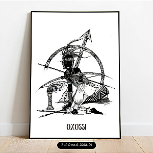 Quadro Coleção Orixás Oxóssi - A4