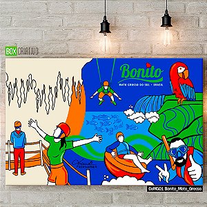 Quadro Tela em Canvas - Bonito Mato Grosso - Coleção Mônica Fuchshuber