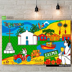 Quadro Tela em Canvas - Trancoso - Coleção Mônica Fuchshuber