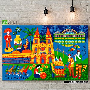 Quadro Tela em Canvas - Fortaleza - Coleção Mônica Fuchshuber