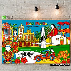 Quadro Tela em Canvas - João Pessoa - Coleção Mônica Fuchshuber