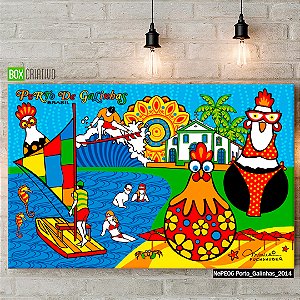 Quadro Tela em Canvas - Porto de Galinhas - Coleção Mônica Fuchshuber