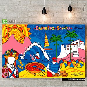 Quadro Tela em Canvas - Espírito Santo - Coleção Mônica Fuchshuber