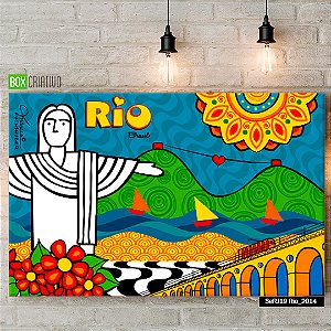 Quadro Tela em Canvas - Rio de Janeiro 02 - Coleção Mônica Fuchshuber