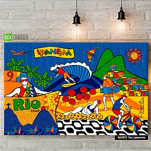 Quadro Tela em Canvas - Ipanema - Coleção Mônica Fuchshuber