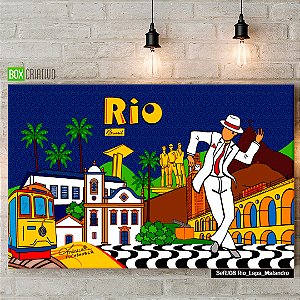 Quadro Tela em Canvas - RJ Lapa - Coleção Mônica Fuchshuber