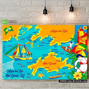 Quadro Tela em Canvas - Angra dos Reis - Coleção Mônica Fuchshuber