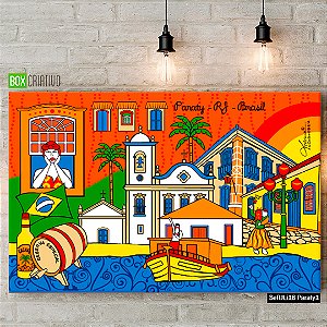 Quadro Tela em Canvas - Paraty - Coleção Mônica Fuchshuber