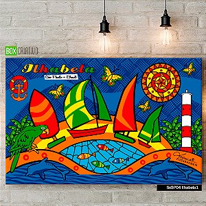 Quadro Tela em Canvas - Ilha Bela - Coleção Mônica Fuchshuber