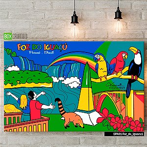 Quadro Tela em Canvas - Foz do Iguaçú - Coleção Mônica Fuchshuber