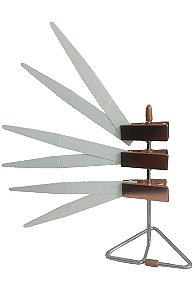 REF087 PRENDEDOR FITA OLFATIVA EM METAL -COR ROSÉ (triplo) - KIT 3 UNIDADES