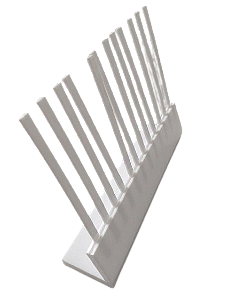 PORTA FITAS FINA - RÉGUA GRANDE - 5,0x4,0x22,6 PARA 12 FITAS ATÉ 1,5cm