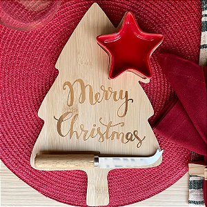 Tábua Pinheiro c/ Petisqueira e Faca - 3 peças