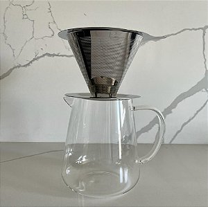Cafeteira Clear com Filtro em Inox 750ml