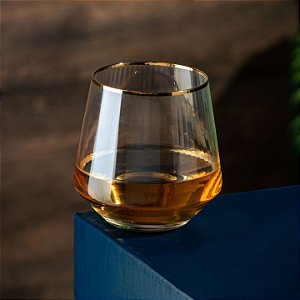 Copo Fine Line Gold 330ml - 2 peças