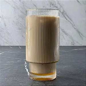 Copo Long Drink Stripes Gold 400ml - 2 peças
