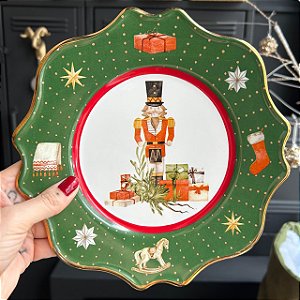 Prato Sobremesa Gift Nutcracker