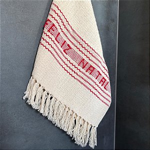 Toalha p/ Lavabo Bordada Natal