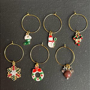 Marca Taças Xmas - 6 peças