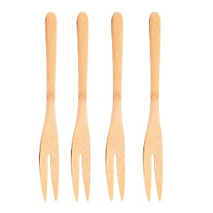Garfo p/ Petisco Bamboo - 4 peças