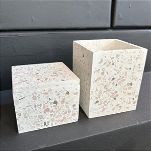 Pote Organizador Terrazzo