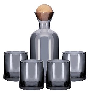 Garrafa c/ Copos Fairfax - 5 peças