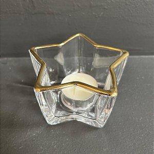 Porta Velas Estrela - 2 peças