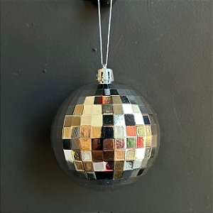 Enfeite p/ Árvore Bola Disco 8 cm