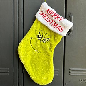 Meia Decorativa Grinch