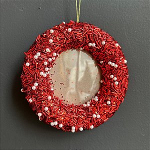 Enfeite p/ Árvore Porta Retrato Red