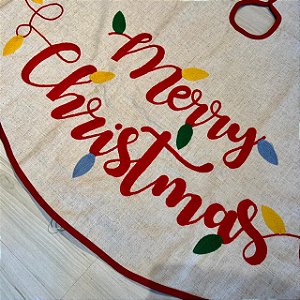 Saia p/ Árvore Merry Iluminada