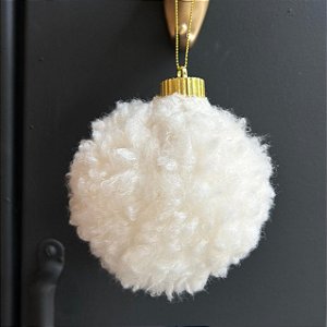 Enfeite p/ Árvore Bola Fur 10 cm