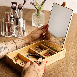 Porta Joias Bamboo c/ Espelho