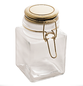 Pote Hermético Square Gold