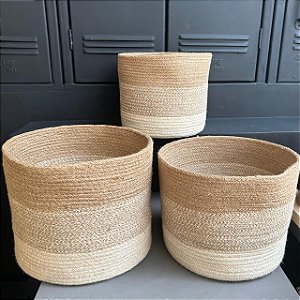 Cestos Organizadores Sea Grass - 3 peças