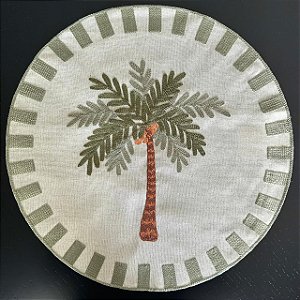 Lugar Americano Bordado Palm