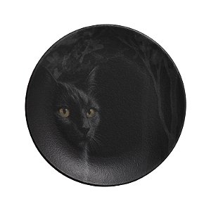 Prato Sobremesa Black Cat