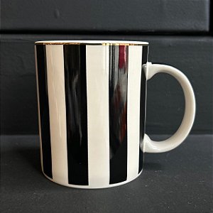 Caneca Stripes Gold