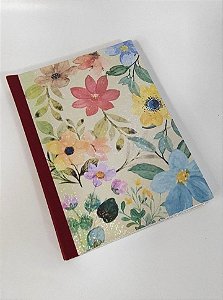 Caderno Flexível Floral