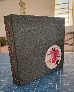 Álbum de Fotos Bordado Verde