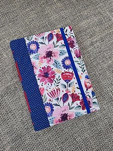 Caderno Cottage Floral A5 com Capa de Tecido