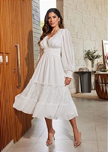 VESTIDO ESPECIAL PARA CASAMENTO CIVIL, BATIZADO, CULTO ECUMÊNICO, NOIVADO E OUTROS