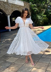 VESTIDO MIDI RARIDADE FLOWER