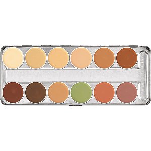 Paleta de Camuflagem Dermacolor kryolan 12 Cores - BP1