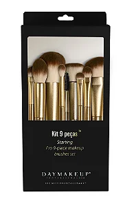 KIT 9 Pincéis Starting Pro - Daymakeup